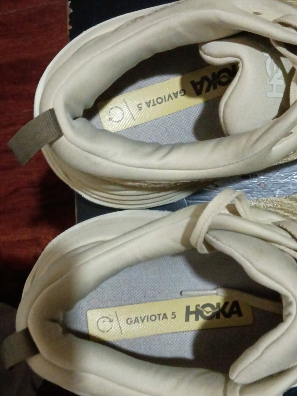 Hoka One Gaviota 5 Athletic Running Shoe Barley Oat Milk Green Men's Size 11 D - Picture 12 of 14